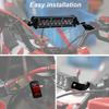 60W 2500LM Motorcycle LED Light Bar Kit with Mounting Bracket Switch Wiring For Universal for Most 7/8" Handlebar Dirt Pit Bike