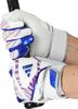 adidas Baseball Batting Size Size LBG504 Gloves, 41, Medium, White/Blue (1123), M,