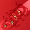 Year of The Horse Zodiac Horse Bracelet Calabash Chinese Red Handrope  Spring Festival