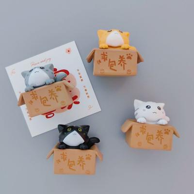 4 tk minikassi kaunistus aia kassipoja kuju kingitus lastele lastele beebituba armas Kawaii mänguasi minikujukesed kodukaunistus
