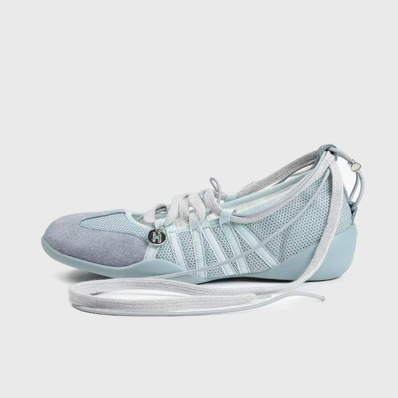 

Summer new niche design straps shallow mouth comfortable casual Mary Jane single shoes women 35 светло-синий