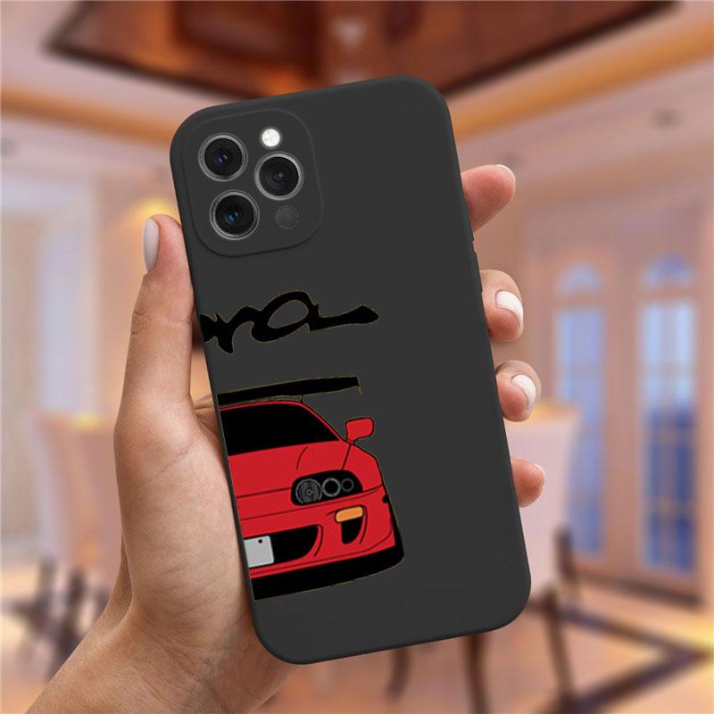 JDM Tokyo Drift Sports Car Paired Couple Phone Case For iPhone 17 16 15 14 13 12 11 Pro Max Mini 7 8 Plus SE Air Cover Fundas