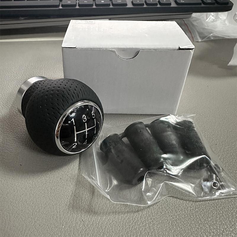 5/6 Speed Universal R PU Leather Gear Shift Knob Manual Car Gear Stick Head Shift Replacement Knob Modified Shift Head
