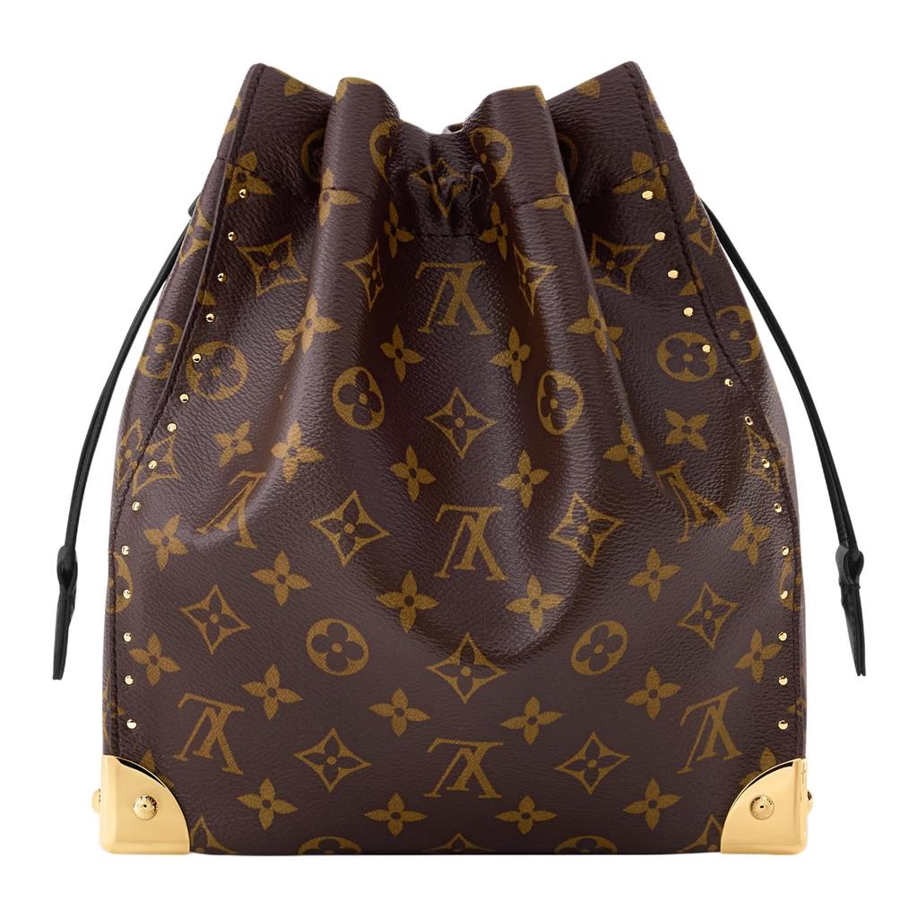 LOUIS VUITTON NOETrunk Monogram Coated Canvas Artificial Leather Bucket Bag, One Shoulder Handbag Women's Brown M28515