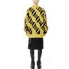 We11done FW21 Letter Jacquard Pullover Wool Sweater Unisex sweater Yellow WD-KO3-21-605-U-YE