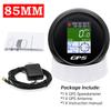 AD New 52mm/85mm TFT Screen Speed Gauge Digital GPS Speedometer Mph Knot Km/h GPS Antenna For Motorcycle Marine Boat Car 12V 24V