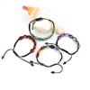 Hand-Woven Colorful Crystal Bracelet Rectangular Stone Yoga Bracelet B62