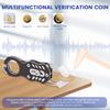 Pocket Coin Ping Pinger Tester Kit Pocket Coin Tester Set Gold Silver Coin Ping Testing for Resonance Testing & Size Comparison