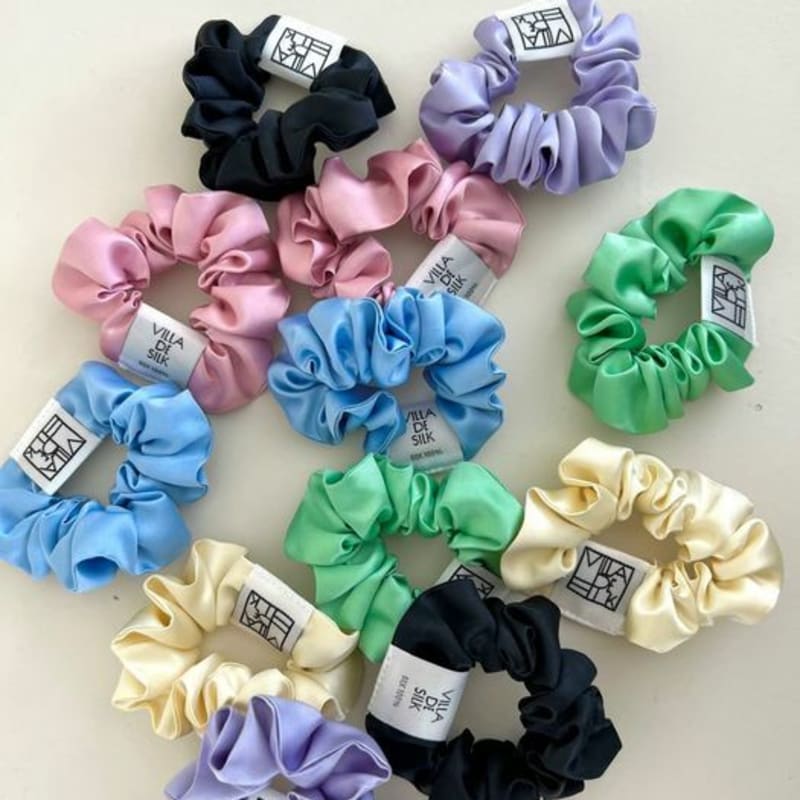 VILLA DE SILK Baby Scrunchie 3set (Pink/Purple/Black)