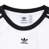 Adidas Logo Patchwork Round Neck Casual T-Shirt Women Tops White JC8704
