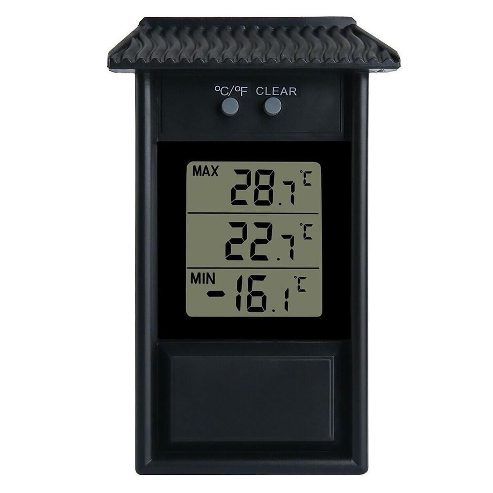 Thermometer 13 X 8 X 3.2cm AAA Battery Black High Quality Plastic
