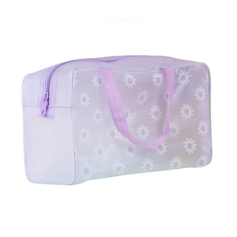 3PC Transparent Waterproof Portable Makeup Bag Toiletry Travel Makeup Cosmetic Wash Toothbrush Pouch Organizer Storage Bag