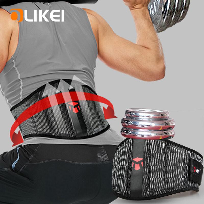 OLIKEI Thickened EVA Weightlifting Waist Support Belt Breathable Back Lumbar Brace Gym Fitness Belt for Squat Deadlift Bodybuilding