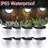 1-20PCs 6LED Solar Wall Light Outdoor Wall Lamps Waterproof Energy Lamps Step Courtyard Garden Decoration Lights