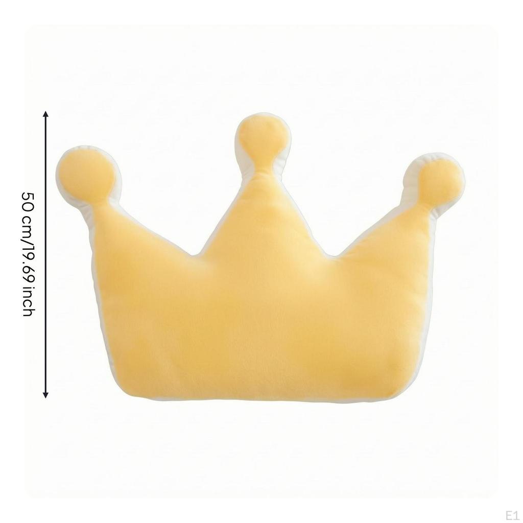 Crown-Shaped Cushion Padded Support Pillow Stuffed
