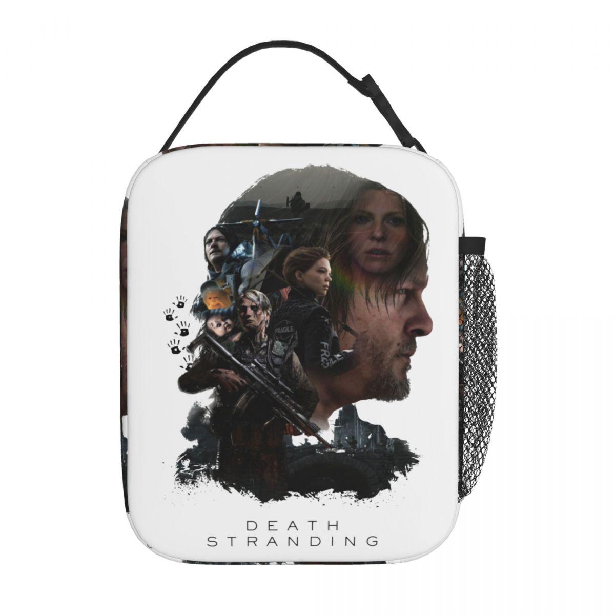 Death Stranding Group Keyart Insulated Lunch Bag Thermal Bag Lunch Container Kojima Productions Tote Lunch Box School Outdoor One Size