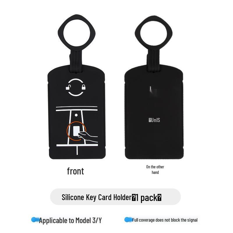 Tesla Model Y/3 Key Card Silicone Protective Case with Buckle
