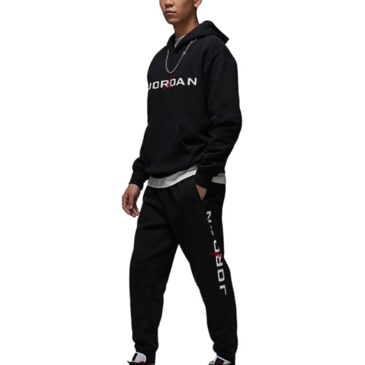 Jordan Letter Print Breathable Simple Fashion Lace-Up Casual Pants Men pants Black HQ4646010