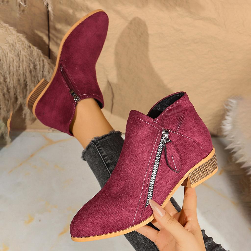 Women Ankle Boots Autumn Low Heels Boots Platform Sexy Ladies Khaki Pumps Shoes New Winter Womens Boots