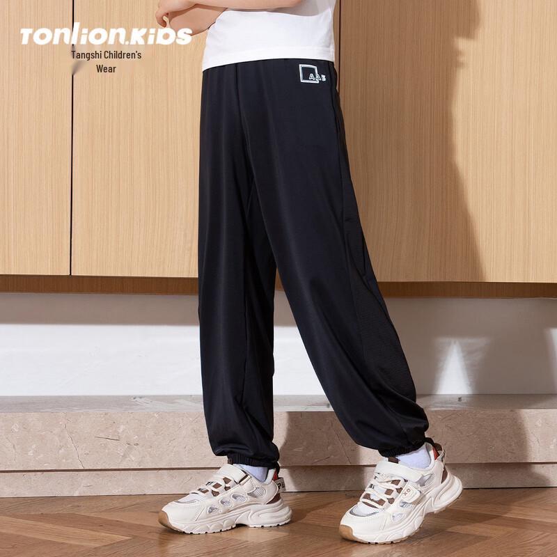 Tang Shi Boys 2026 Summer Jogger Casual Pants 160 чёрный
