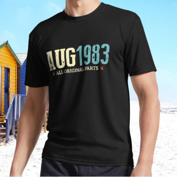 

New Funny August 1983 Original Parts Vintage Active T-Shirt Funny Size S - 5XL XL