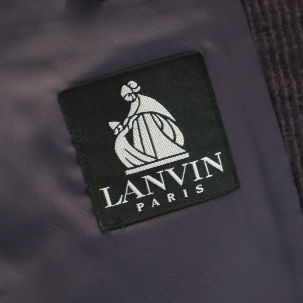 Lanvin 90s Wool Blend Old Stripe Tailored Jacket 48-35 Purple Men's Used
