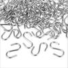S Ornament Hooks for Hanging, 100 Pcs Mini S Hook for Crafts Metal Shaped Hanger Ornament for Jewelry Wire Hangers for DIY Jewelry Small S-Shaped