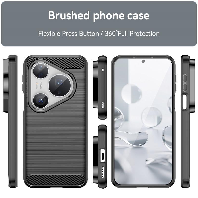 For Huawei Pura 80 Pro Case Huawei Pura 80 Pura 80 Pro Plus Ultra Cover Shockproof Anti-Slip Brushed TPU Protective Phone Cover