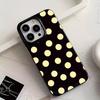Simple Fashion Yellow Polka Dot Pattern Phone Case For iPhone 17 Air 16 15 14 13 12 11 Pro Max 16E XR X XS 7 8 Plus Soft Cover