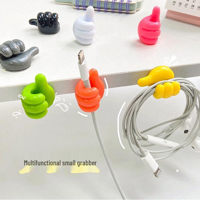 Creative Hooks Multifunctional Cable Organizer: Strong Adhesive, Traceless, No-Drill Wire Fixer Clips.
