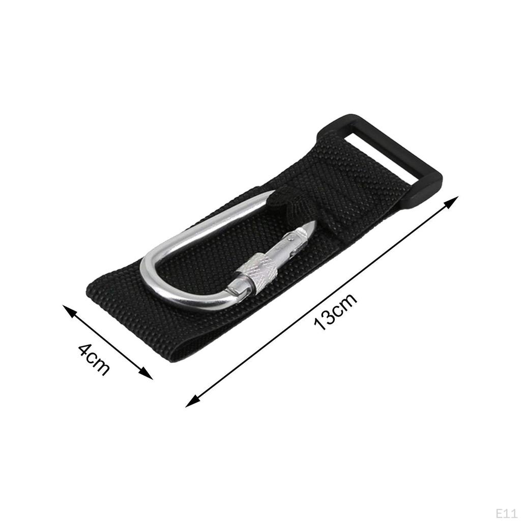 Heavy Duty Loop Tie Down Straps with Carabiner Bike Handlebar Automatic Locking Hook