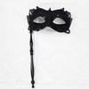 Handheld Lace Half Face Mask Carnival Party Masquerade Mystery Mask