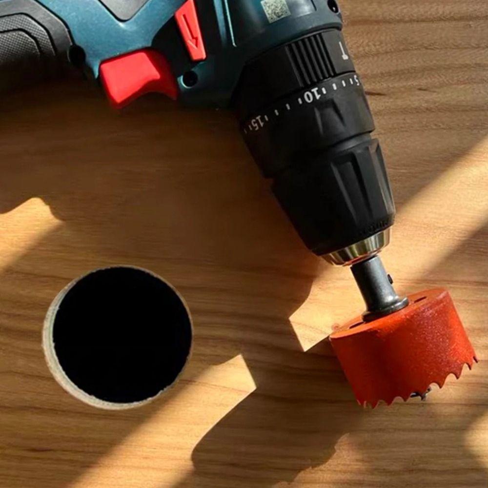 50-65mm Wood  Drilling Crown Easy Chip Removal Bimetal Hole Opener Hole Saw Drill Bit  Woodworking