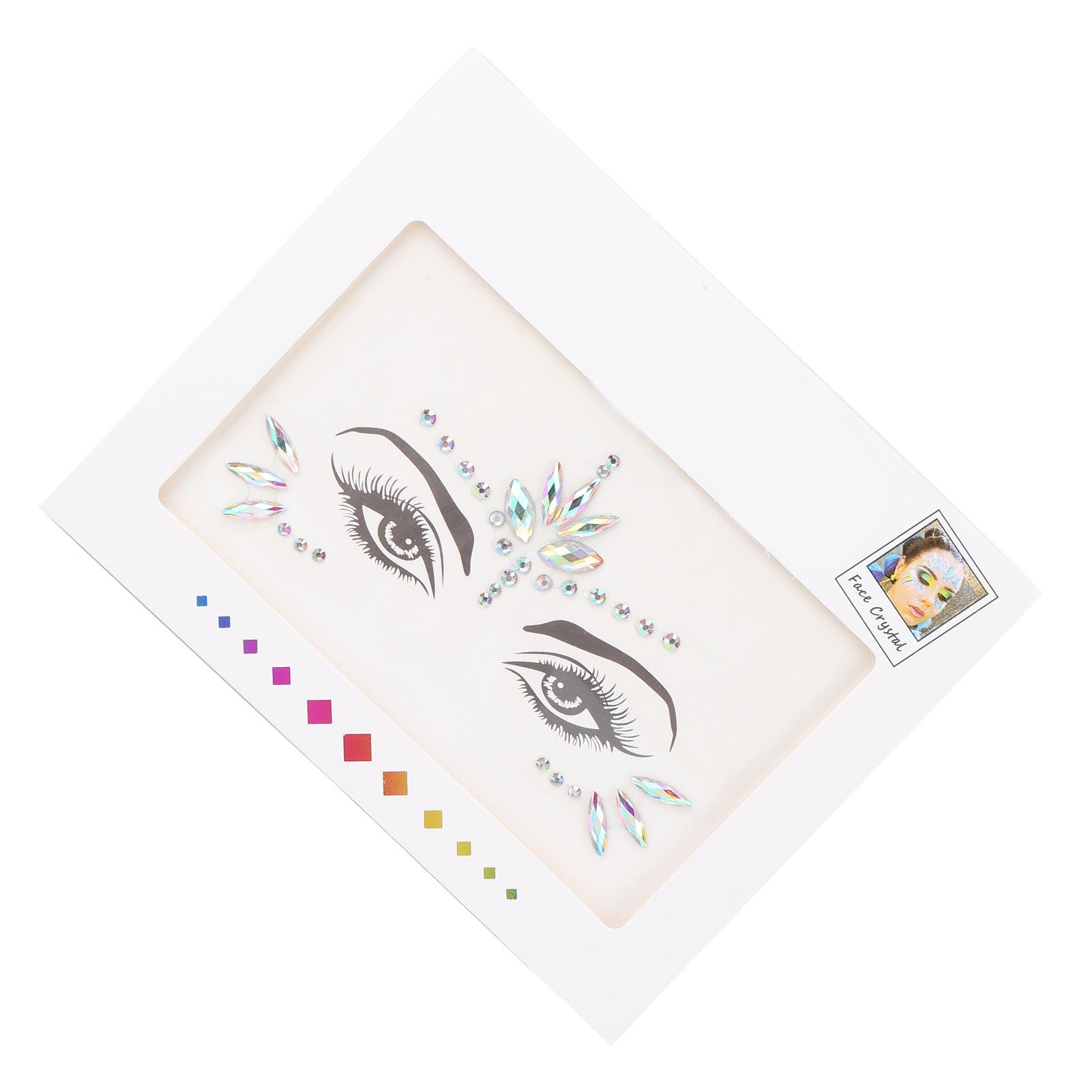 

Блестящие глаза Стразы для лица Наклейка Фестивальный макияж Временные наклейки для лица Украшения