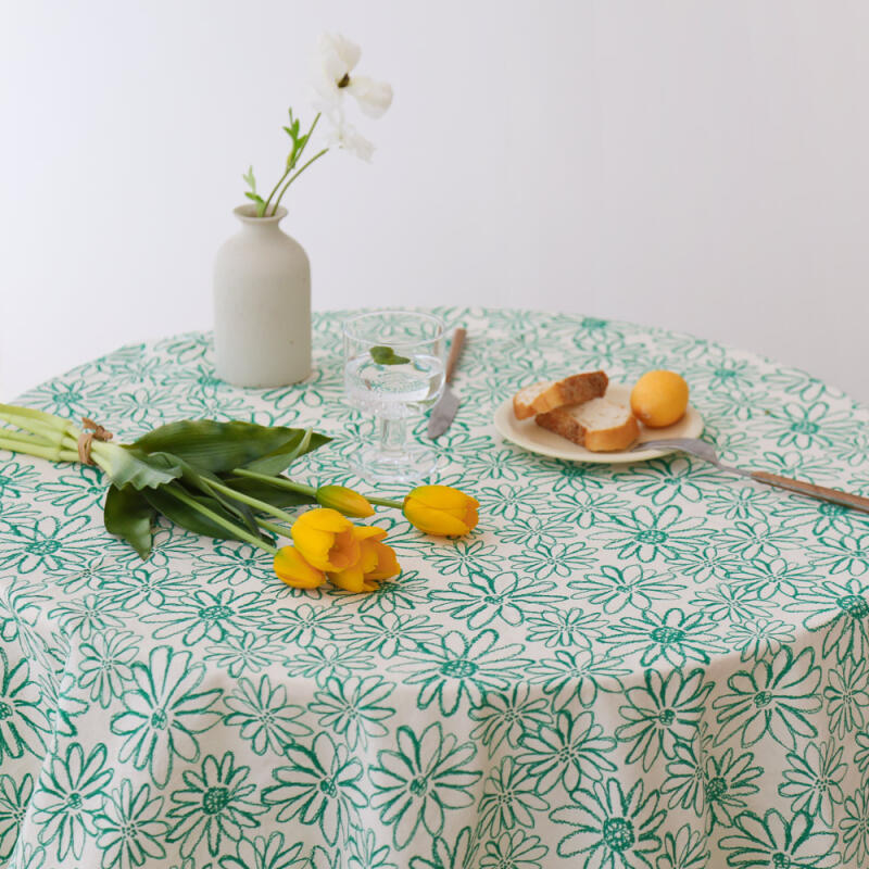 Sketch Cotton Tablecloth Side Tablecloth S (60cmx60cm)
