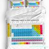 Periodic Table Of Elements Duvet Cover Bed Bedding Set Home Textile Quilt Cover Pillowcases Bedroom Double Bedding Set No Sheet