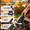 2-Speed Settings Electric Grill Brush Removable Head Grill Cleaning Tool  Charcoal Grill