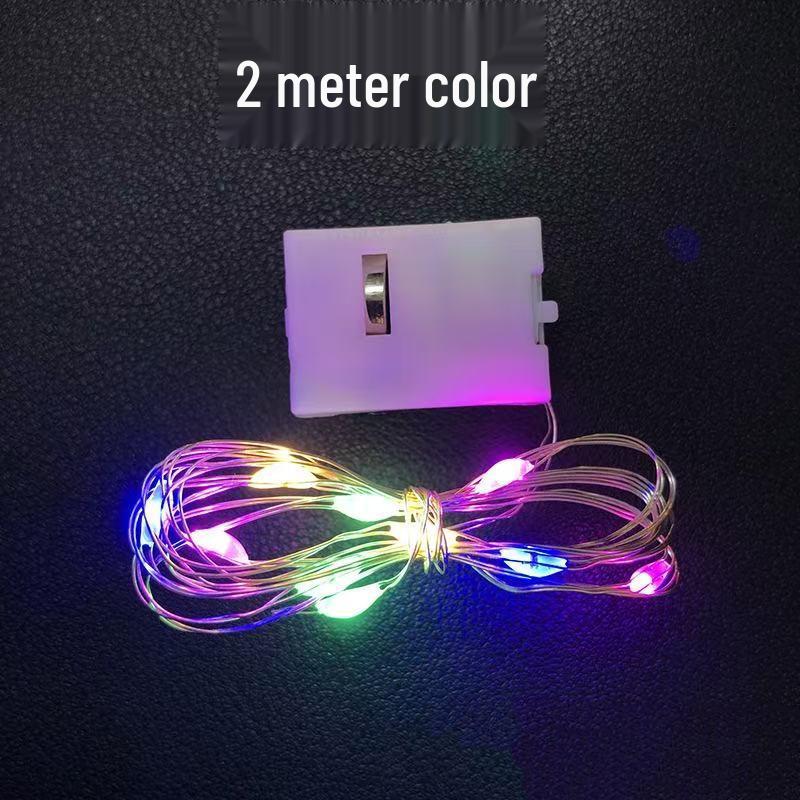 Rose Flower LED String Lights - Mini Decorative Copper Wire Lights for Christmas & Festive Glow.