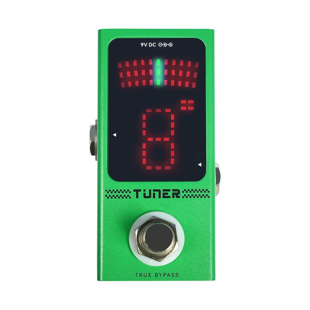 M-VAVE Guitar Effects Pedal Tuner with True-Bypass High Precision Tuning System Compact Metal Chassis Fast Response HD Display A