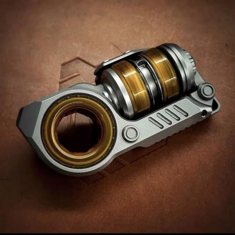 Tuning Fork Grenade Fidget Spinner Magnetic Push Egg Mechanical Ratchet Slider Crisp Sound Decompression Metal Fingertip EDC Toy