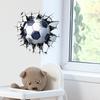Broken Wall Football Bedroom Living Room Entrance Home Beautification Decoration Wall Stickers