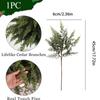 Christmas cedar branches Christmas Greenery Artificial Pine  realistic green plant home decorations Christmas party indoor decor