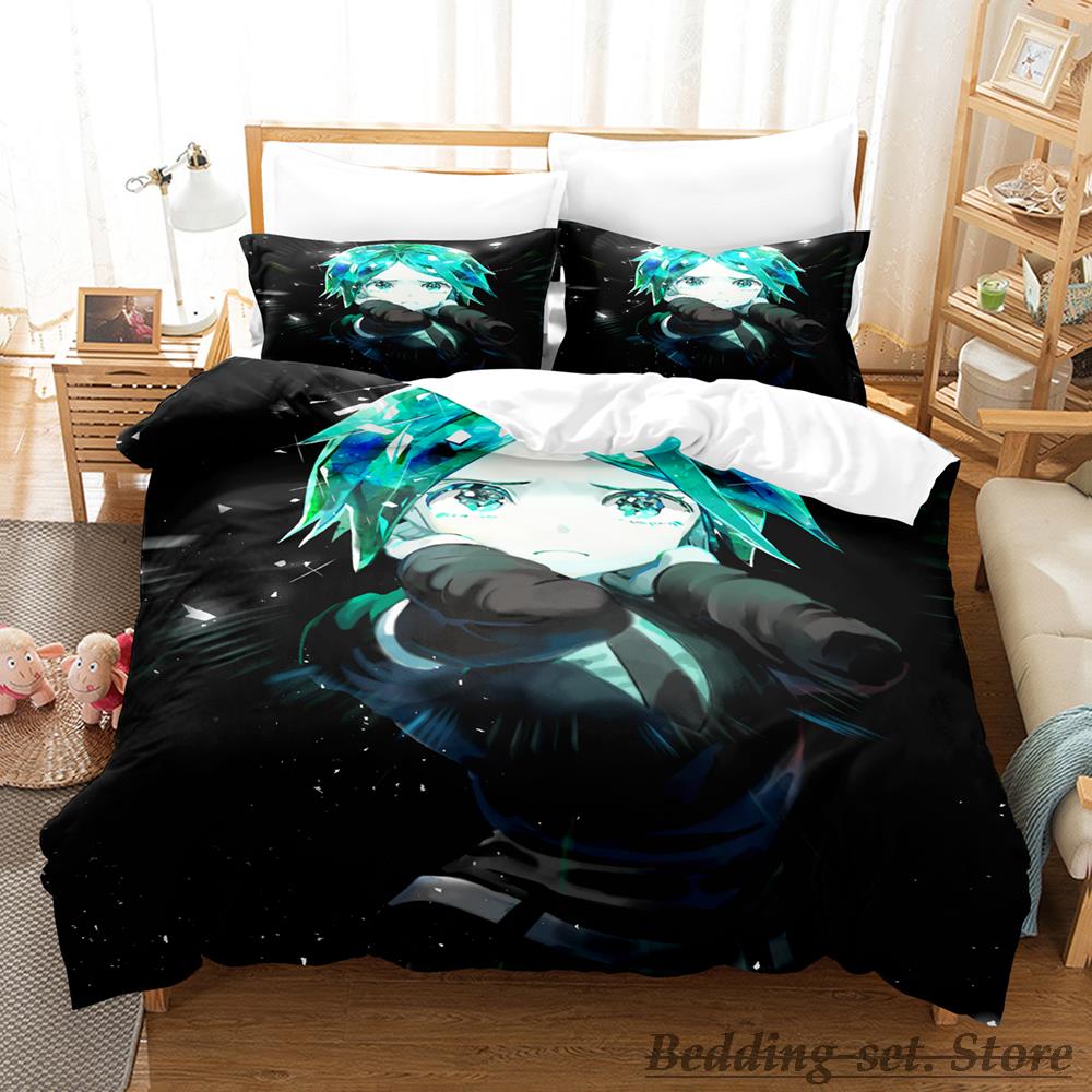 2023 Houseki No Kuni Bedding Set Single Twin Full Queen King Size Bed Set Adult Kid Bedroom Duvetcover Sets Anime Bed