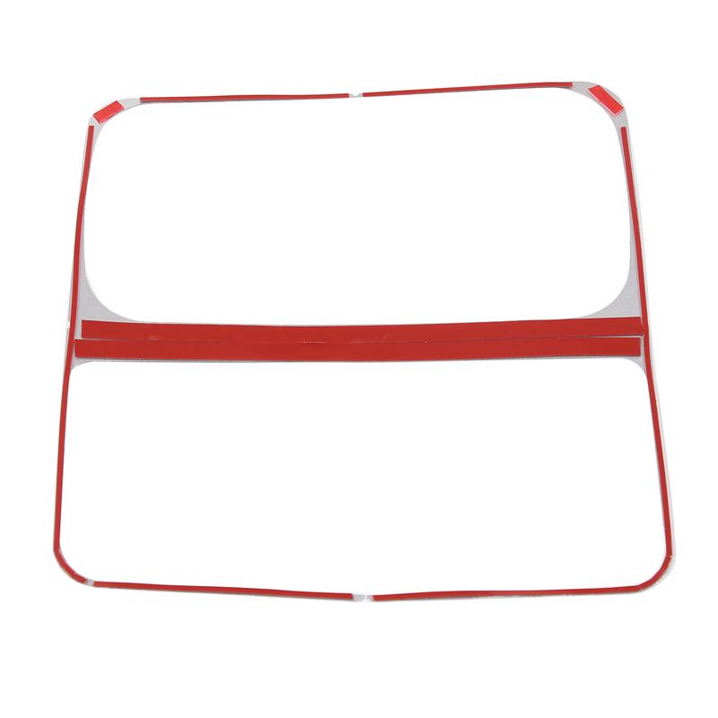 Aluminum Alloy Silver Car Console Water Cup Holder Panel Frame Trim For Land Rover Defender 90 110 130 -2023 Car