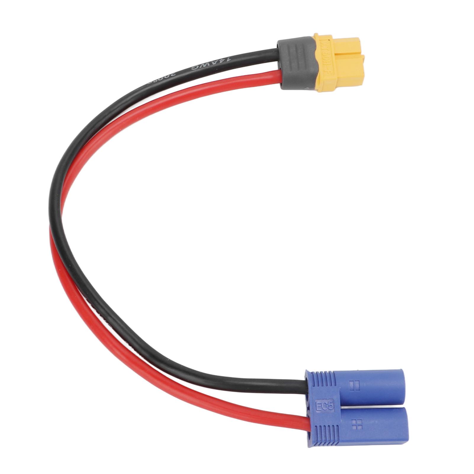 

RC Female to EC5 Male Cable 14AWG XT60HF High Current Durability Corrosion Resistance EC5 Connector Adapter Cable