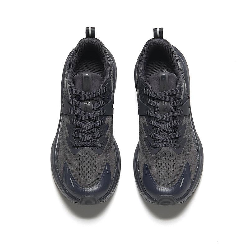 Anta Comfortable Versatile Non-Slip Wear-Resistant Shock Absorbing Low-Top Casual Running Shoes Men Sneaker Gray Black 912435506-4