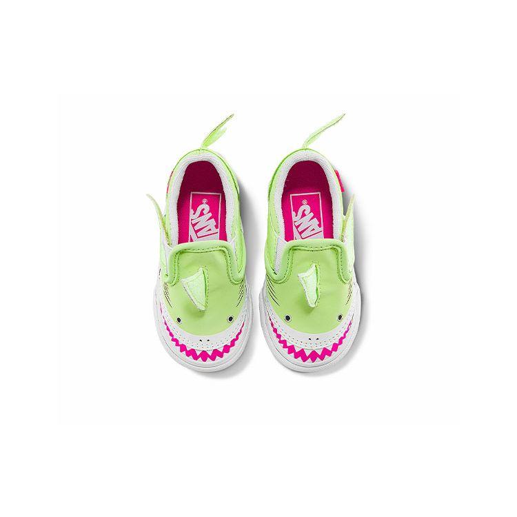 Vans Slip-On Casual Low-Top Skate Shoes Baby Sneakers Green VN0A7Q4ZBHM