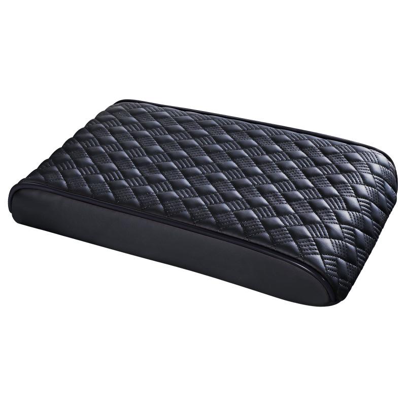 Diamantová Nappa kůže Podložka loketní opěrky do auta - Paměťová pěna, Protiskluzová, Odolná proti opotřebení, Univerzální pro všechna roční období.