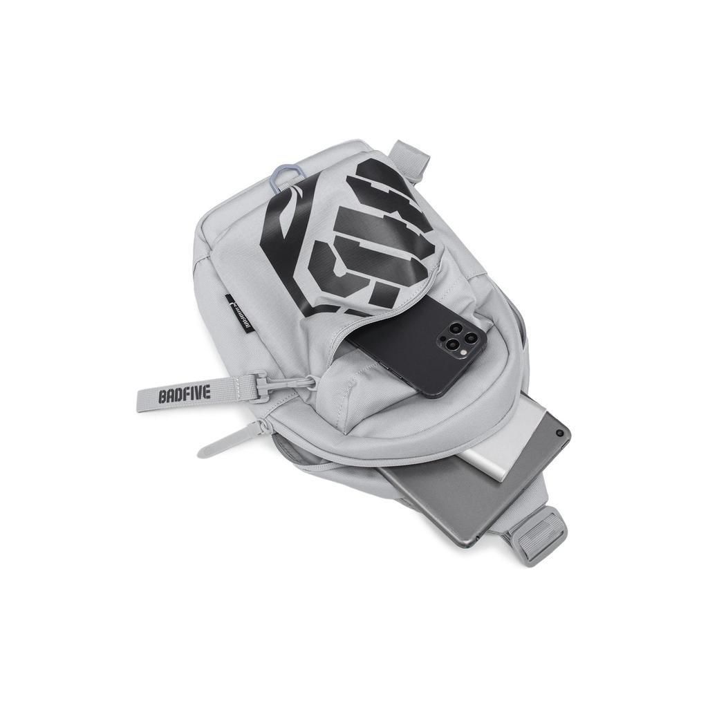 New LiNing Polyester Sling Bag Regular Unisex Mist Gray ABDU095-2