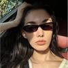 Retro Black Sun Glasses Female Fashion Oval Vintage Sunglasses Women Brand Designer Small Frame Shades Driver  De Sil